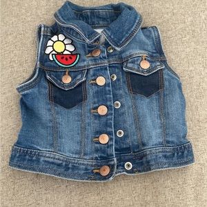 Flower power summer denim jean jacket